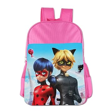 Amazoncom Cnjellaw L Ladybug Cat Noir Tale School Bag