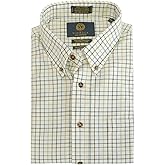 Viyella Men’s 80/20 L/S Button Down Sport Shirt, Brown (2998), Medium