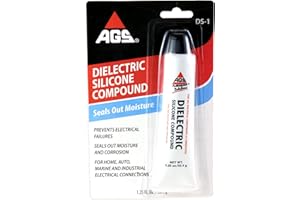 AGS COMPANY AUTOMOTIVE SOLUTIONS AGS Company Dielectric Silicone Grease, 1.25 oz Tube, Seal and Protect Electrical Connections, Safe on Rubber and Plastic, Light Bulb Sockets, Spark Plug Boots and Battery Terminals