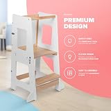 kidoola Learning Tower & Mini Desk Safe Height Adjustable Black Whiteboard view 3