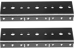 Reliable Hardware Company Rack Rail, Black Powder Coat (RH-3-SRR-A)