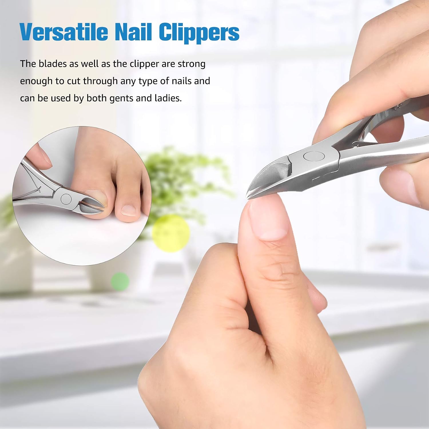 FERYES Toenail Clippers for Thick Nails Toe Nail Clipper for Ingrown Hard Toenails Professional Podiatrist Heavy Duty Toenail Scissors for Seniors,Women,Men - Image 5
