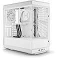 HYTE Y40 Modern Aesthetic Panoramic Tempered Glass Mid-Tower ATX Computer Gaming Case with PCIE 4.0 Riser Cable Included, Snow White (CS-HYTE-Y40-WW)