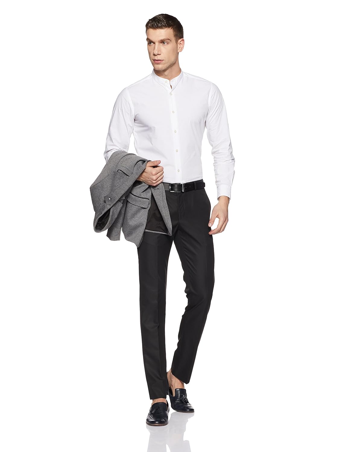 blackberrys men's slim fit formal trousers