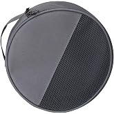 Round Plate Carriers Bag with Zippers and Handle for Outdoor Camping Tableware Storage Dish Organizers Picnics Plate Bag