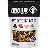 Power Up Premium Trail Mix - Protein Packed 14oz, No Added Sugar, Made Without Peanuts, Gluten Free, Vegan, Non-GMO