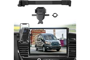 Sunsdrew Car Phone Holder for 2022-2025 Ford E-Transit/23-25 Transit Accessories,Adjustable GPS E-Transit Phone Mount ONLY fo