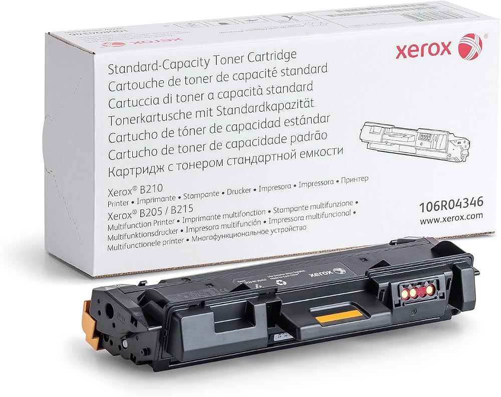 Xerox 106R04346 Black Toner Cartridge Standard Capacity 1500 Pages B210 B205