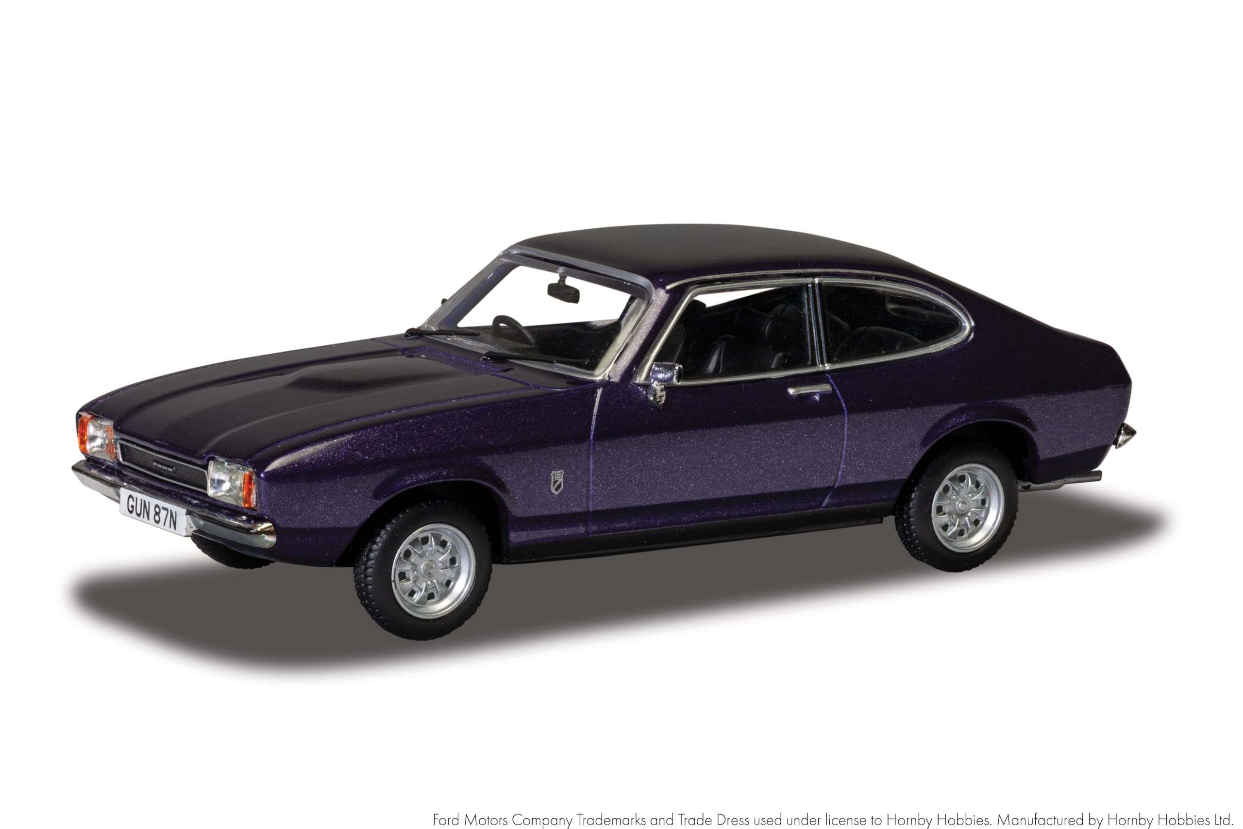 Corgi VA15407 Ford Capri Mk2 1.6 GT, Purple Velvet Vanguards Die Cast Metal Collectible