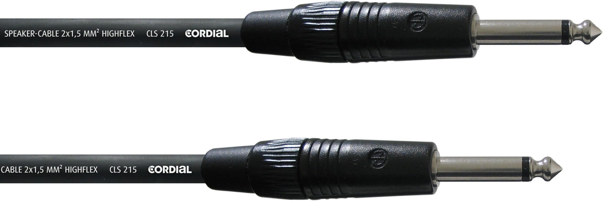 Cordial Peak 1.5m Straight to Straight Amp and Speaker Cabinet Cable