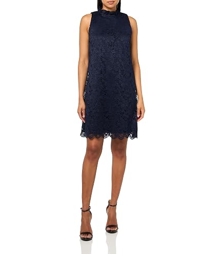 Anne Klein Sleeveless Shift with Ruffle Collar Cape Blue at Amazon Women's Clothing store