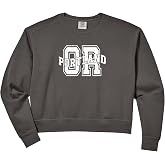 Womens Portland State Oregon OR Vintage College Athletics Sports Comfort Colors Crop Sweatshirt