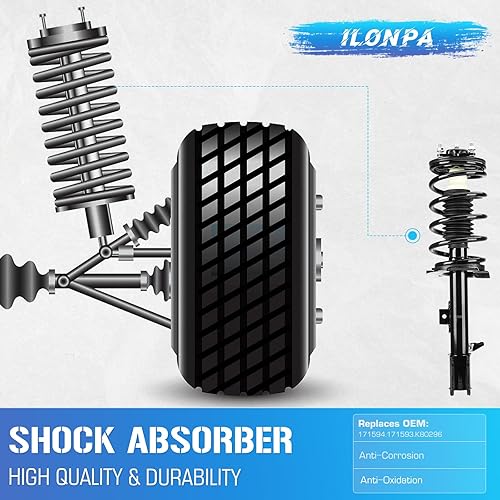 Ford Escape 2011 Front Struts Shock Absorber Sway Bar Links Kit