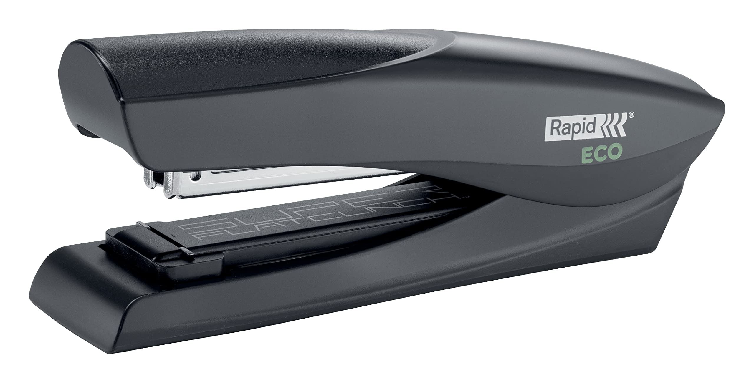 Rapid ECO Full Strip Stapler, Full Size Heavy Duty Stapler Made Using Recycled Plastic, For Home, Office Or School Use, Eco Conscious Stationery Range, Black, 24812301