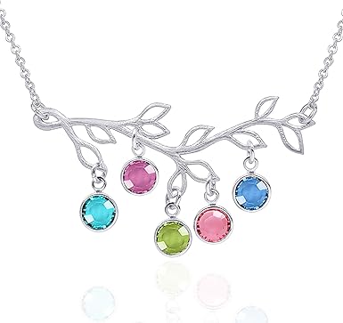 personalized family necklace for mom