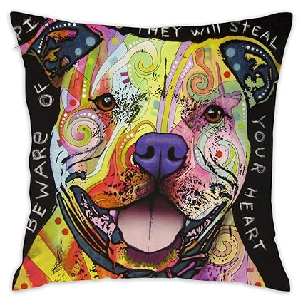 Amazon Com Pillowcases Personalized Decorative Pit Bull Dog