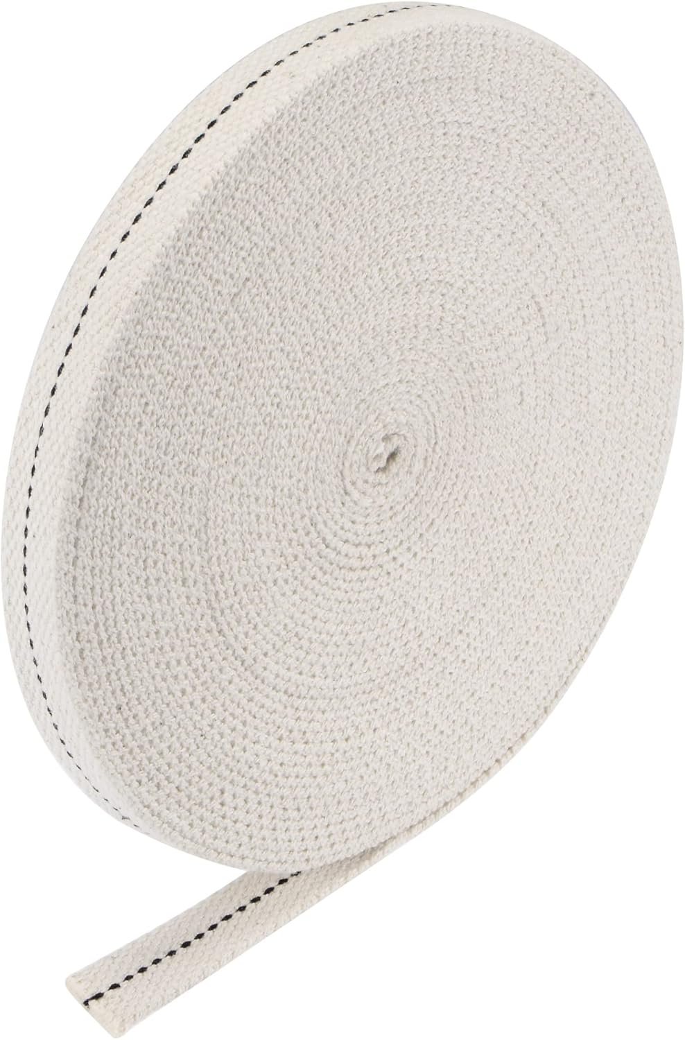 Oil Lamps & Accessories - MECCANIXITY Oil Lamp Wick 5/8 Inch Flat Wide 32 Foot Cotton Lanterns Wick with Black Stitch for Kerosene Burner Lighting