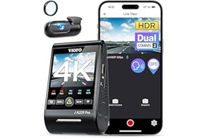 VIOFO A229 Pro 4K HDR Dash Cam, Dual STARVIS 2 IMX678 IMX675, 4K+2K Front and Rear Car Camera, 2 Channel with HDR, Voice Cont