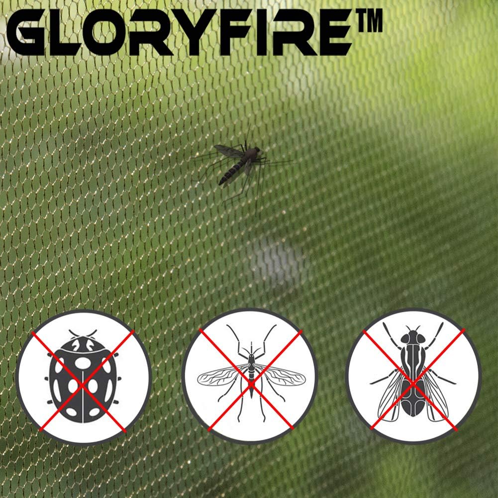 GLORYFIRE Camping Mosquito Net Four Corners Enhanced Tactical Mosquito Net Outdoor Mosquito Net Bar Olive Drab: Sports & Outdoors