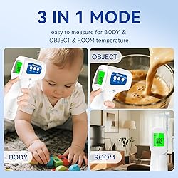 Berrcom Thermometer, 3 in 1 Contactless Infrared