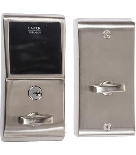 Emtek Serrure à Pêne Dormant Cylindrique Simple N ° 3 En Acier Forgé