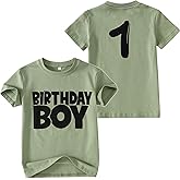 AG AGUU Birthday Boy Shirts 1-10 Years Old Birthday T-Shirt Kids Toddler Baby Boys Birthday Tees Party Outfits Tops