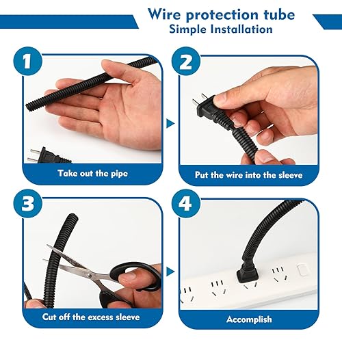 Cacovedo 30 Ft Dog Cat Cord Protector Electric Wires Covers - View #4