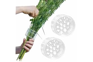 Clear Plastic Flower Arrangement Holder Spiral Stem Support DIY Floral Display Stand(P2)