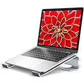 Soqool Laptop Stand for Desk,Aluminum Computer Stand for Cooling,Sturdy Stable Ergonomic Laptop Riser Compatible with MacBook Pro Stand Air/Dell/HP/Lenovo 10-16.2inch Notebook,Work Home Office