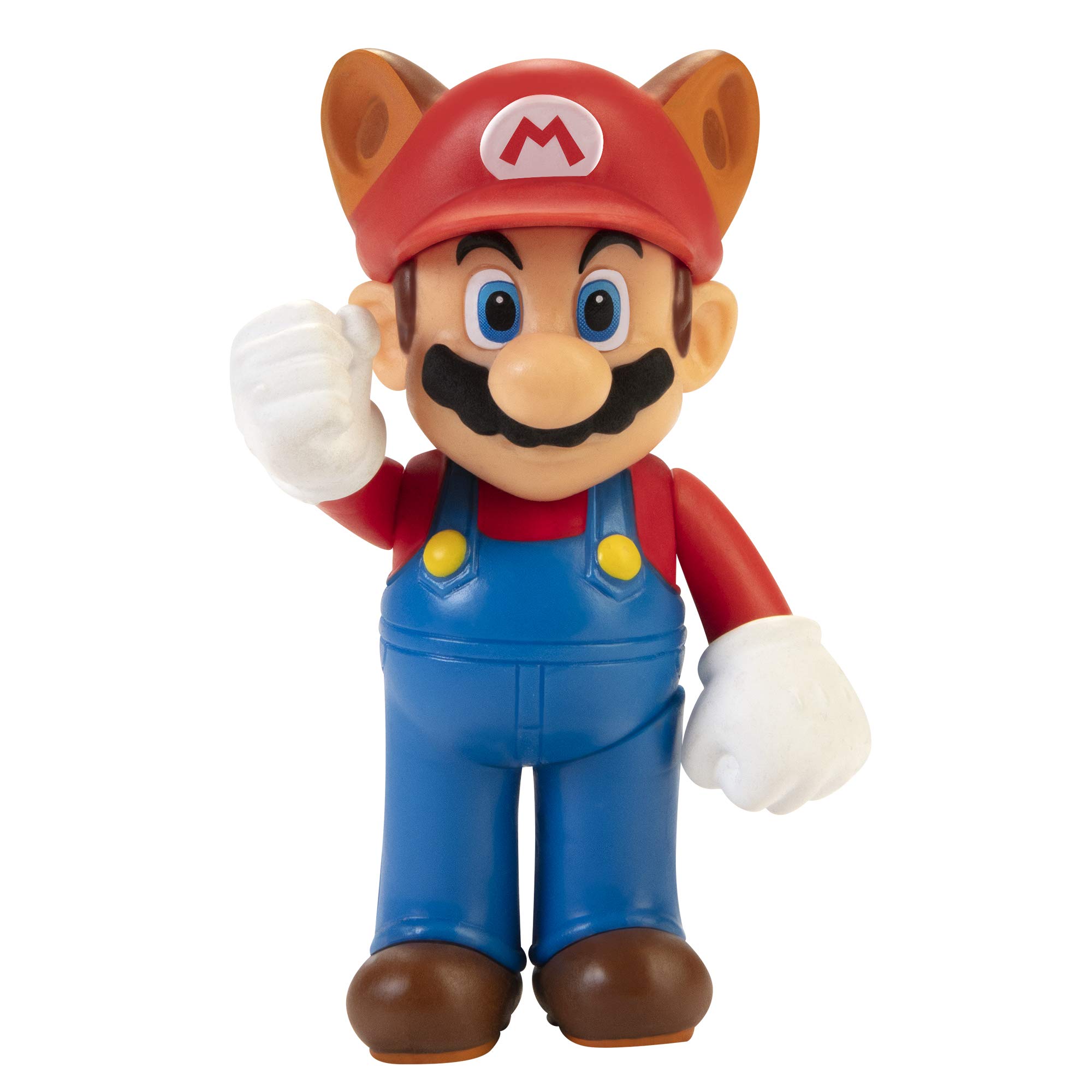 Nintendo Racoon Mario Figure, 2.5" / 6cm Posable Articulated Action Figure, Perfect for Kids and Collectors