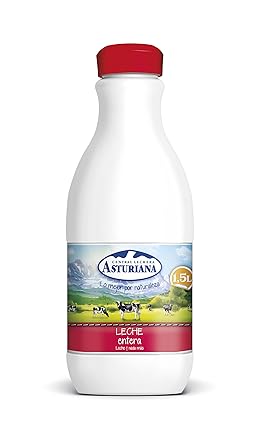 Central Lechera Asturiana - Leche UHT Entera - Botella 1,5 L