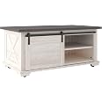 Signature Design by Ashley Dorrinson L Shaped Desk with Storage in Two