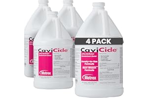 Metrex CaviCide Surface Disinfectant Cleaner, 13-1000 – Multi-Purpose Disinfectant & Cleaner for Medical Devices, NICU, Operating Rooms, Patient Care Areas, Labs, Schools – 1 Gallon (4 Bottles/Case)