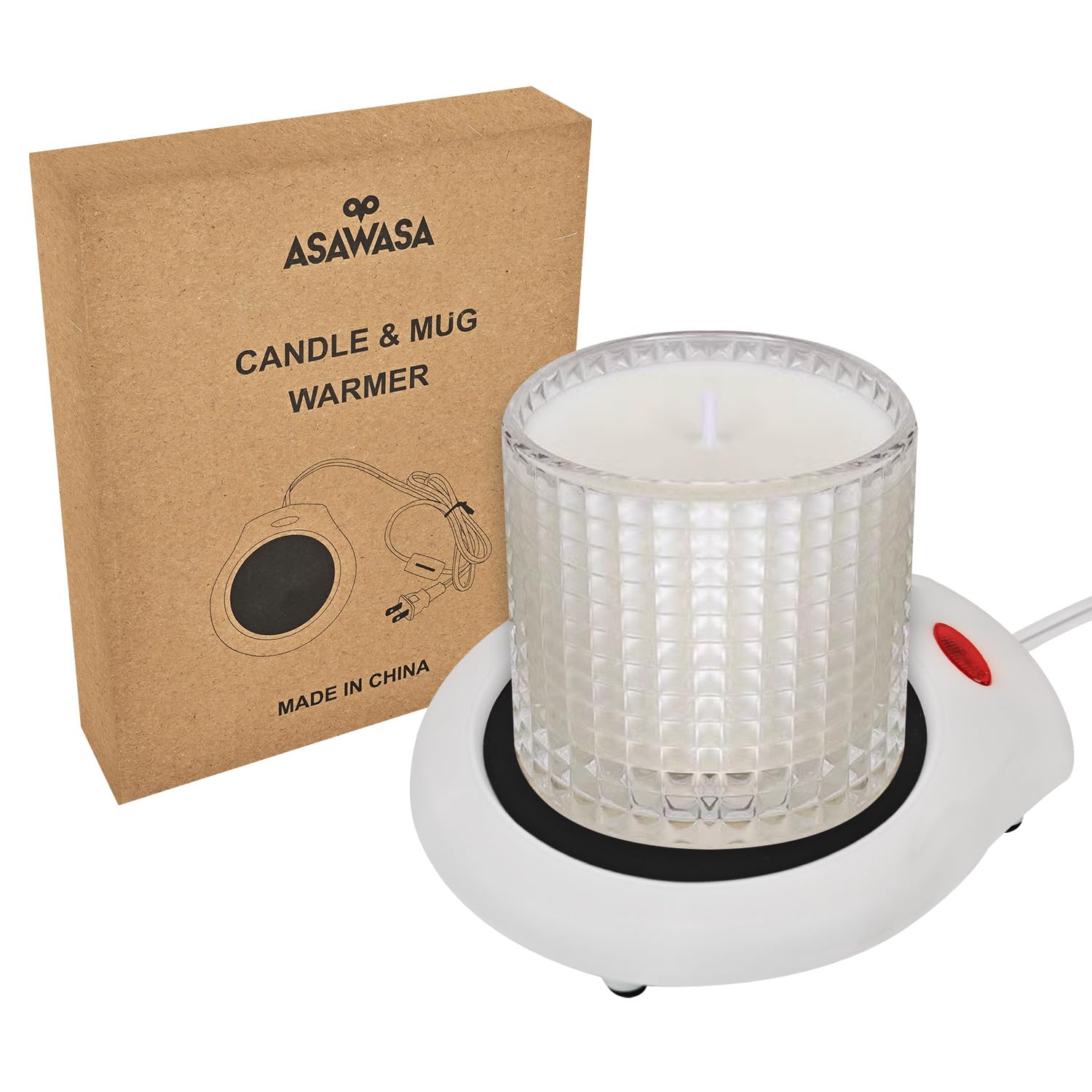 Photo 1 of ASAWASA Candle Warmer for Large Jar, Coffee Mug Warmers, Safely Releases Scents Without a Flame, Melt The Candle Quickly, Enjoy Your Warm Coffee Tea. Gifts for Festival Birthday Women Men Mom Dad