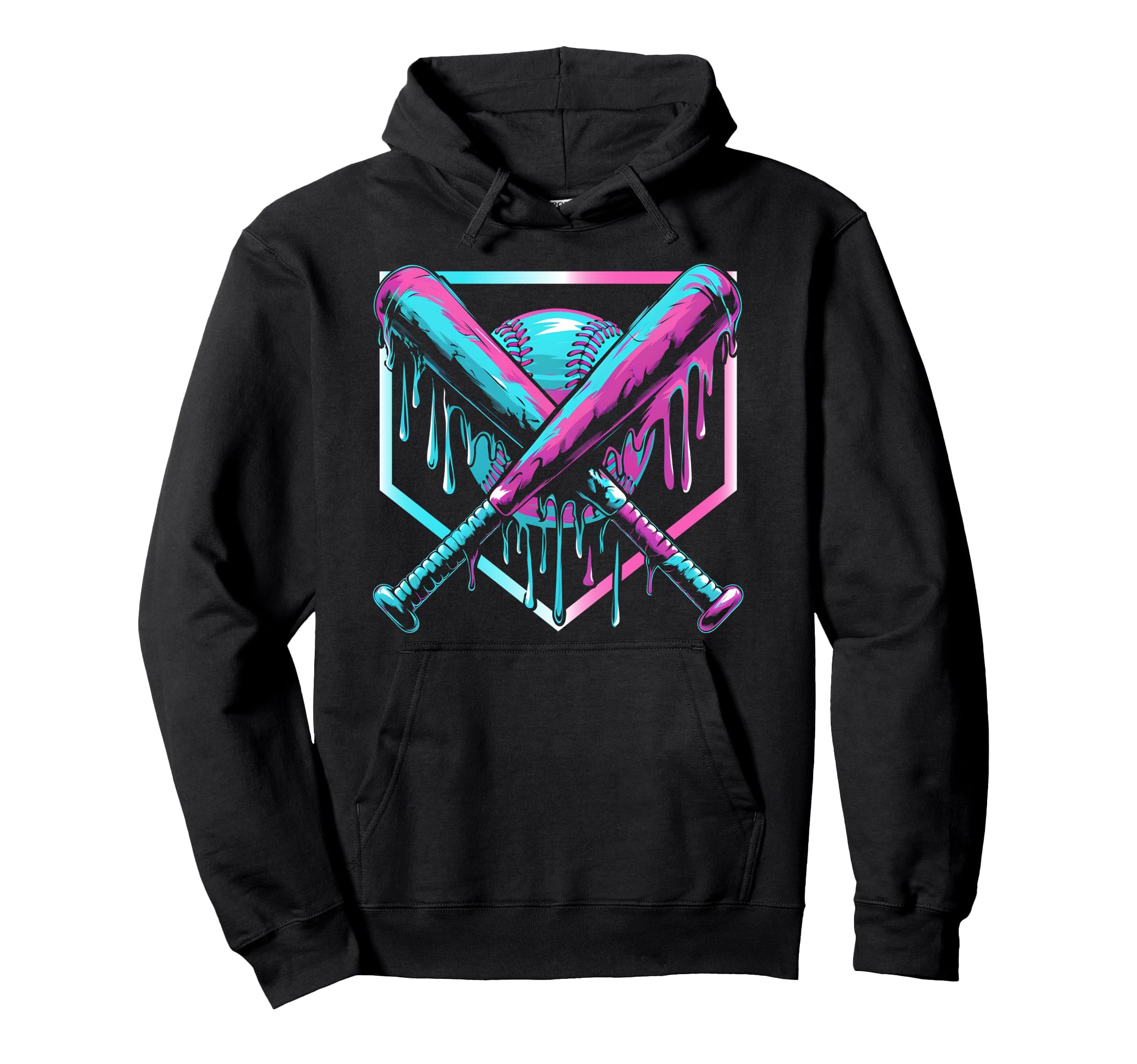 Photo 1 of Baseball Drip For Boys Ice Cream Drip Youth Boys Baseball Pullover Hoodie