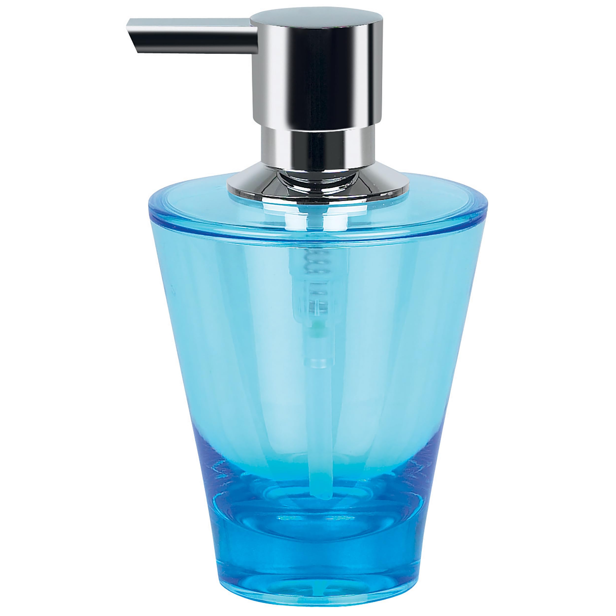 Spirella Max Light Cobalt Soap Dispenser Acrylic Blue Height 14.5 cm x Width 8.5 cm