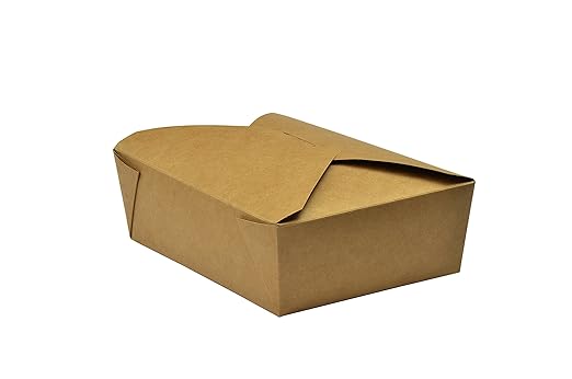 Vegware 1672 Nº 3 alimentos caja, 1800 ml (19,5 cm x 14 cm x ...