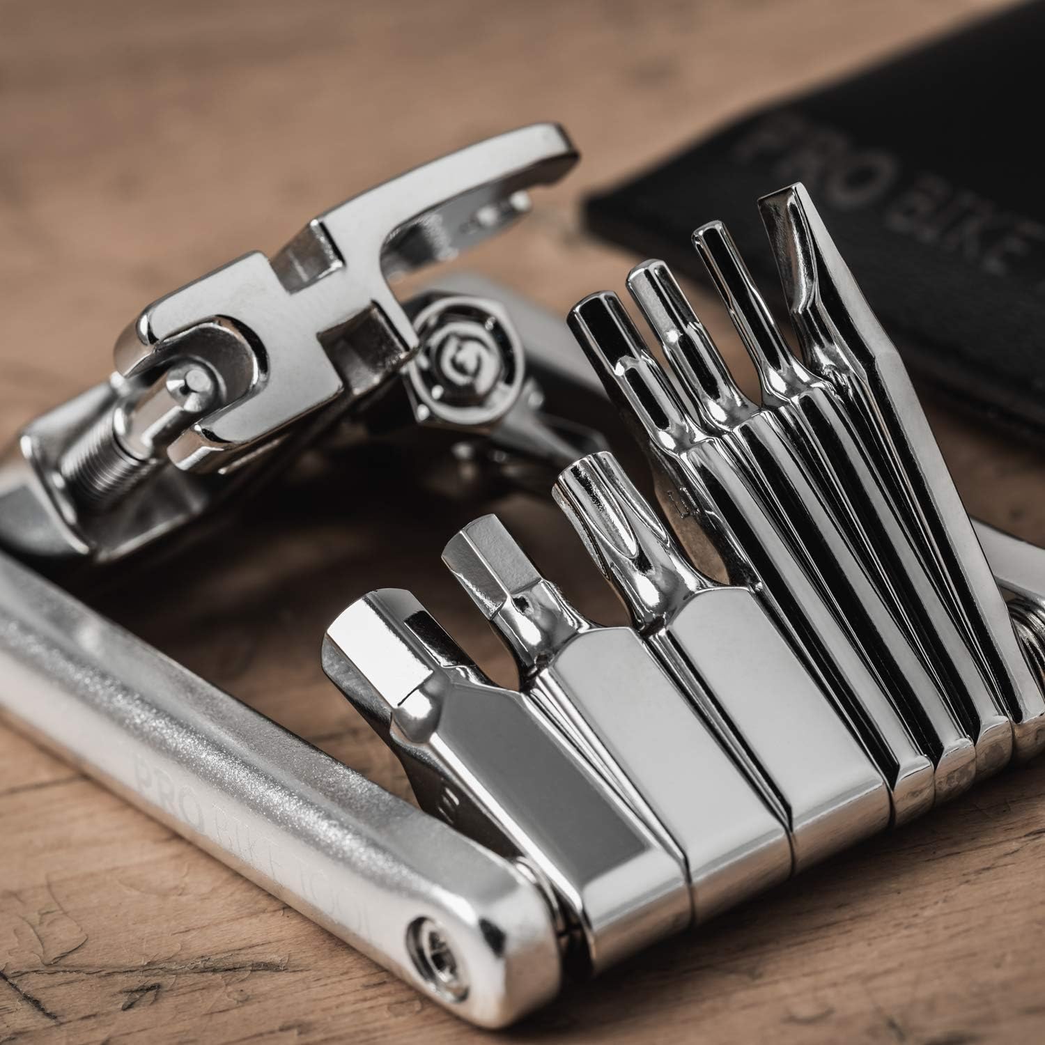 PRO BIKE TOOL 17 in 1 Bike Multitool - Compact and Lightweight Bicycle Repair Kit for Road and Mountain Bikes - Saddlebag and Pocket Friendly Set - Includes Slim Bag - Cyclist Gift: Home Improvement