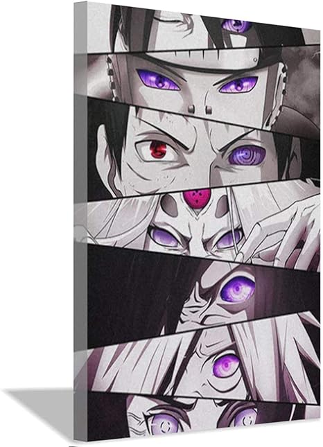 Amazon Co Jp Naruto ナルト アニメ壁紙アート壁の装飾キャンバスアーティスト家の装飾壁ステッカーキャンバス絵画40x60cm 16x24inch フレームレス ホーム キッチン