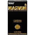 Trojan Magnum Large Size Lubricated Condoms - 12 count