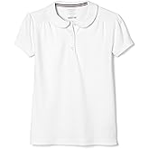 French Toast Toddler Girls Short Sleeve Peter Pan Collar Polo