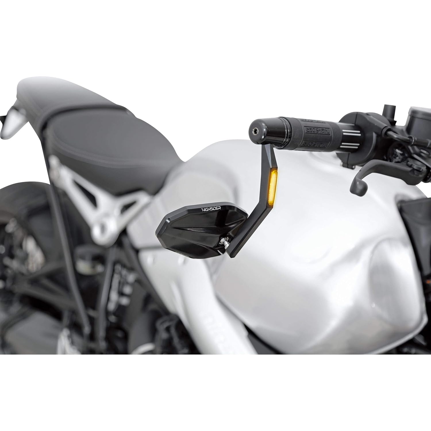 HIGHSIDER led bar end mirror VICTORY EVO with integrated Led Indicator