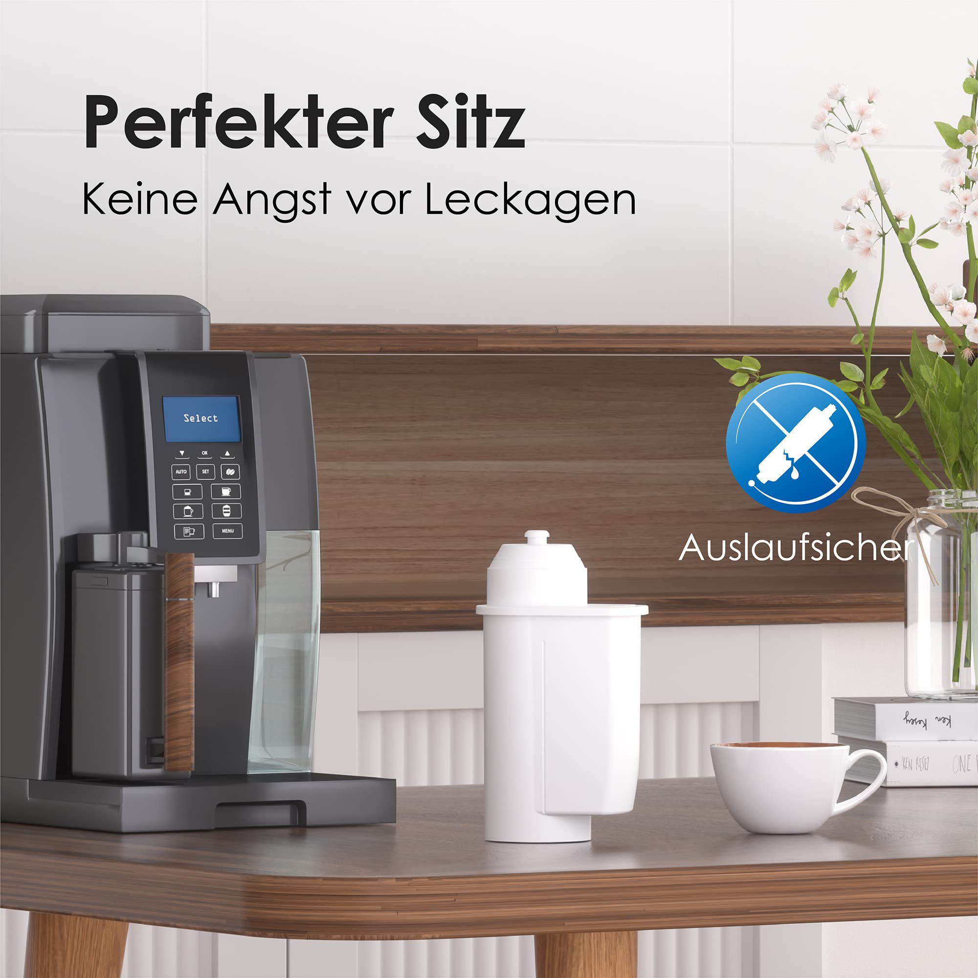 Waterdrop Ersatzwasserfilter für Siemens® EQ Series, EQ5, EQ6, EQ7, EQ9, EQ500, Bosch® TCZ7003, TCZ7033, für Brita® Intenza® 575491, TÜV SÜD Zertifiziert, Pack of 6 4