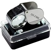 HTS 202A0 10x 21mm Stainless Steel Jeweler's Singlet Loupe
