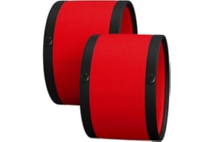 Great Call Athletics | Ice Hockey Referee Armbands Red Orange Arm Band for Umpire Jersey Linesman Force Penalties Pair of 2