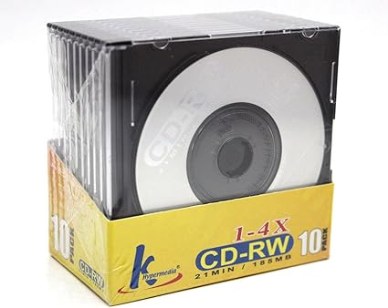 Amazon Com 10 Pack Mini Cd Rw Rewritable 21min 185mb 8cm Cdr Cd Blank Compact Disc Jewel Case Home Audio Theater