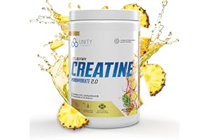 Unity Supplements Flavoured Creatine Monohydrate Powder - Promotes Muscle Growth, Recovery, Strength & Performance - 5g Pure 