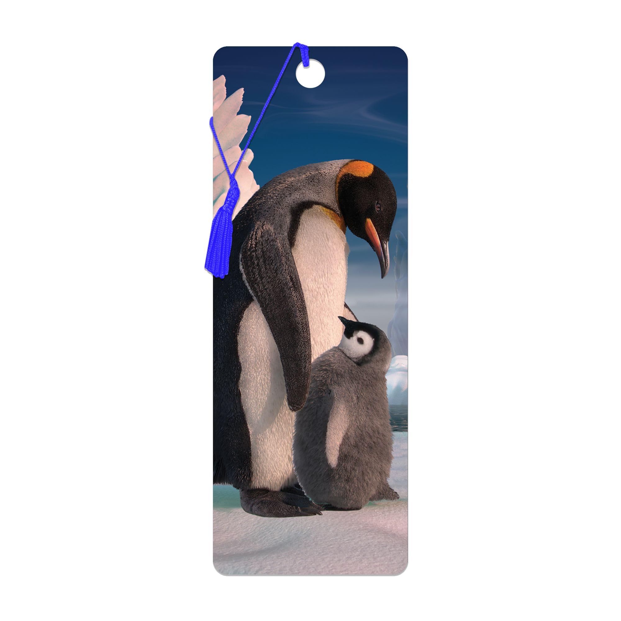 3D LiveLife Bookmark - Penguin Son from Deluxebase. Cute Lenticular Penguin Page Marker. Animal Themed Accessories for Book Lovers. Small Gifts for Men, Women, Writers and Teachers.