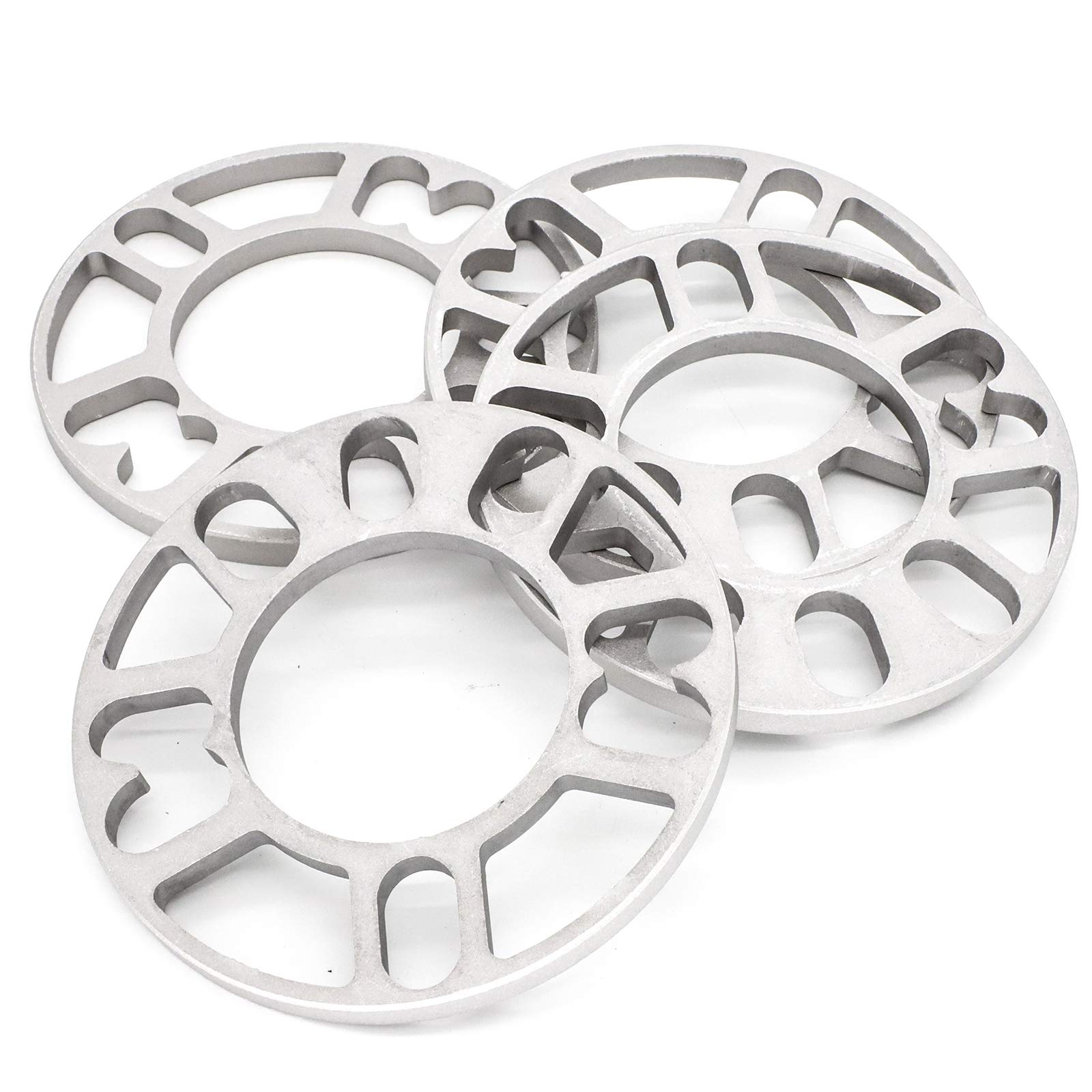4 x 10mm Aluminum Alloy Wheel Spacers Shims Plate 4&5 Stud For Autocar Universal