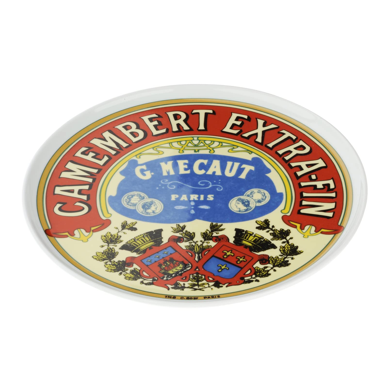 BIA International - Classic Camembert - Cheese Platter - Perfect Cheese Plate Kitchen Set - Fun Cheese Gift Set - Unique Kitchen Home Decor